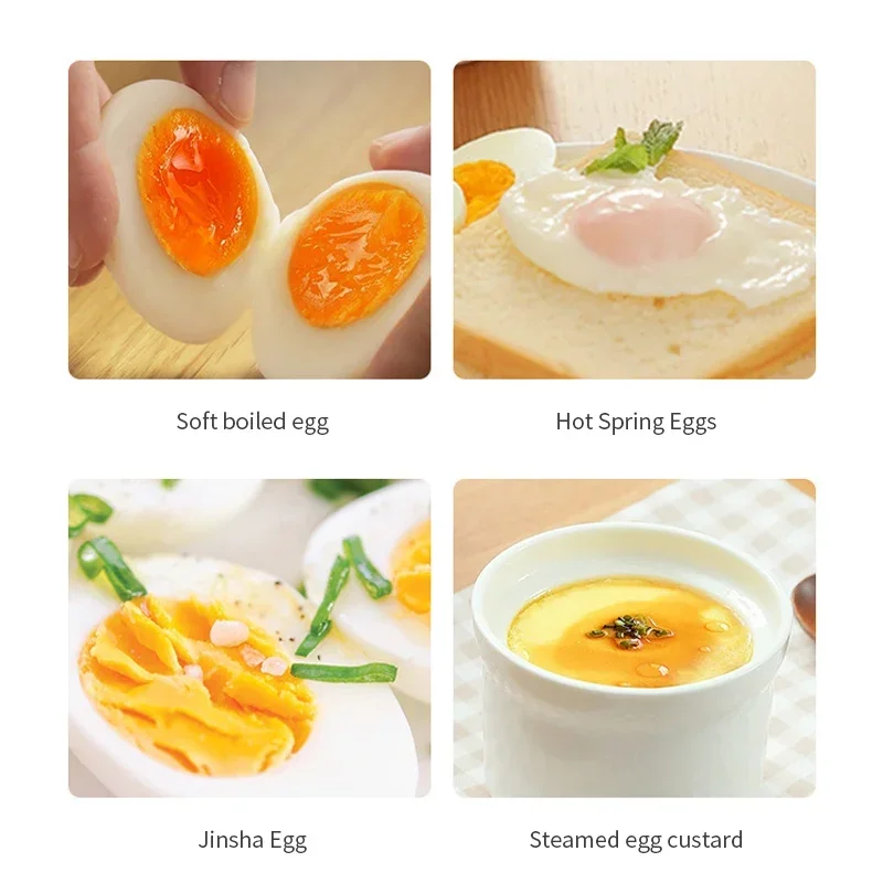 MultiFunction Rapid Electric Egg Cooker 4 Eggs Boiler Steamer  Auto-Off Generic Omelette Cooking Tools Kitchen Utensil Breakfast