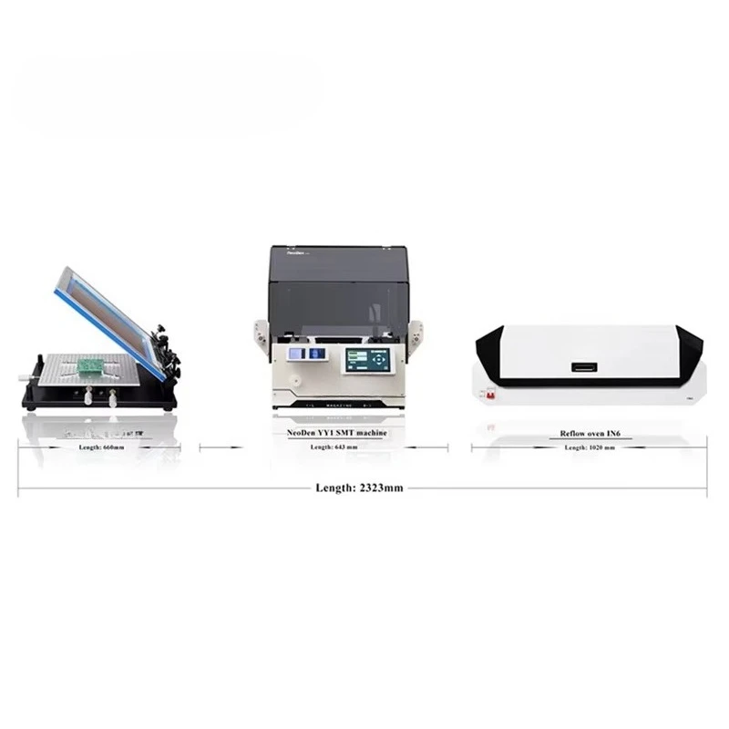 YY1 Automatic SMT Pick and Place Machine with 2 Heads Vision System Pcb Prototyping Pcb Assembly Line