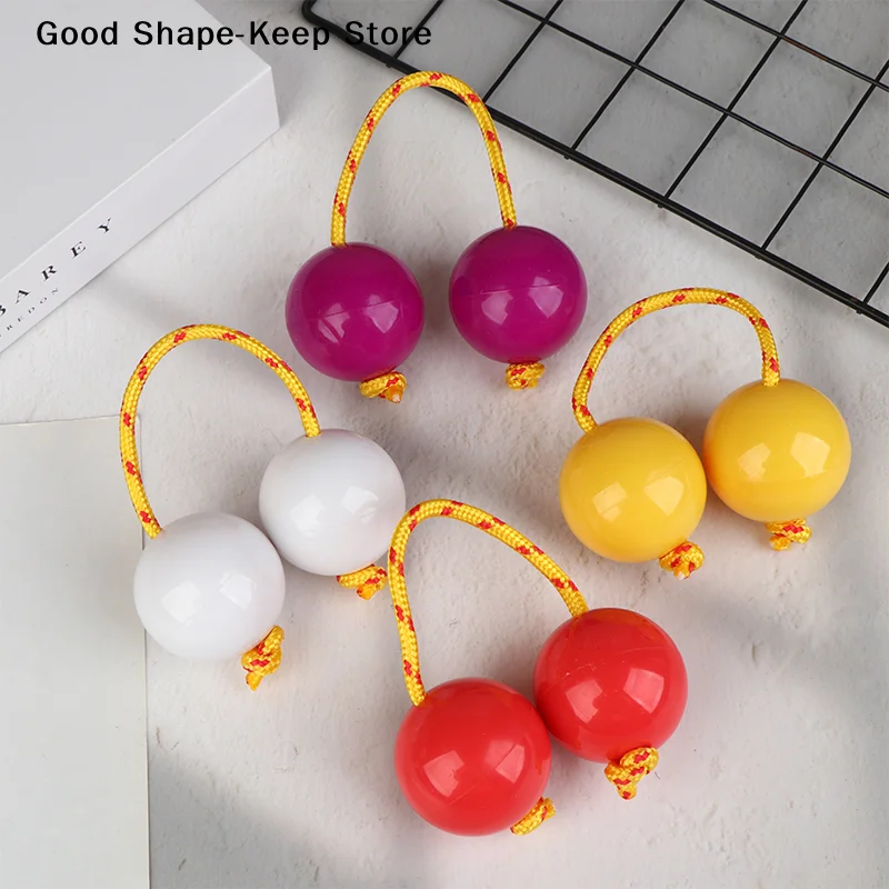 2Pcs Portable Rhythmic Fingertip Shaker Kashaka Rhythmic Balls Single Hand Percussion Instruments For Kid Adults Beginners