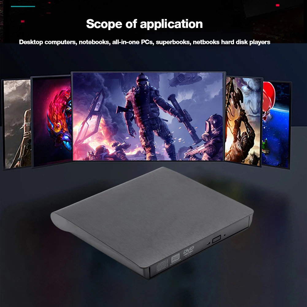 USB 3.0/USB 3.0 + Type-C Slim DVD External Enclosure 9.5mm/12.7mm USB To SSD Caddy External Mobile Enclosure for Laptop Notebook
