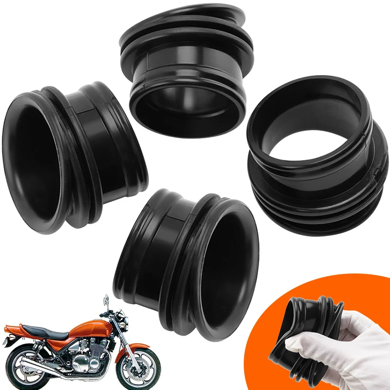 

For Kawasaki ZR1100 Zephyr 1100 1992-2006 14073-1637 4 PCS Motorcycle Black Joint Air Cleaner Rubber