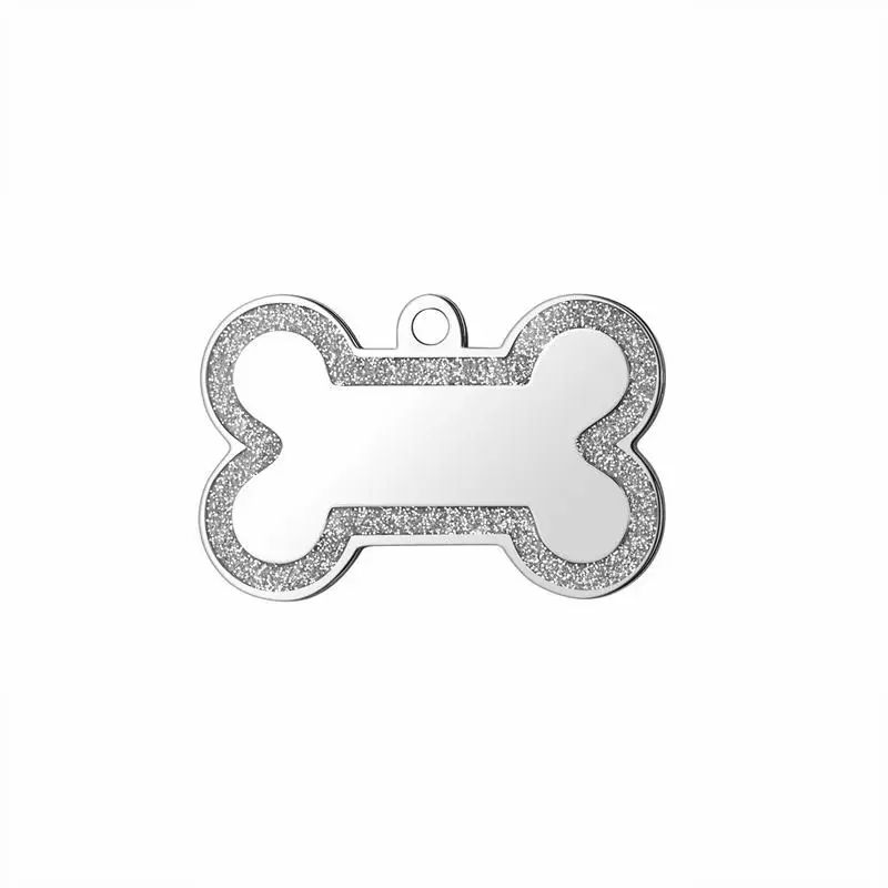 20 Pieces Stainless Steel Fashion Accessories Personalized Design Pet Hang Tag Customized Engraved Pendant