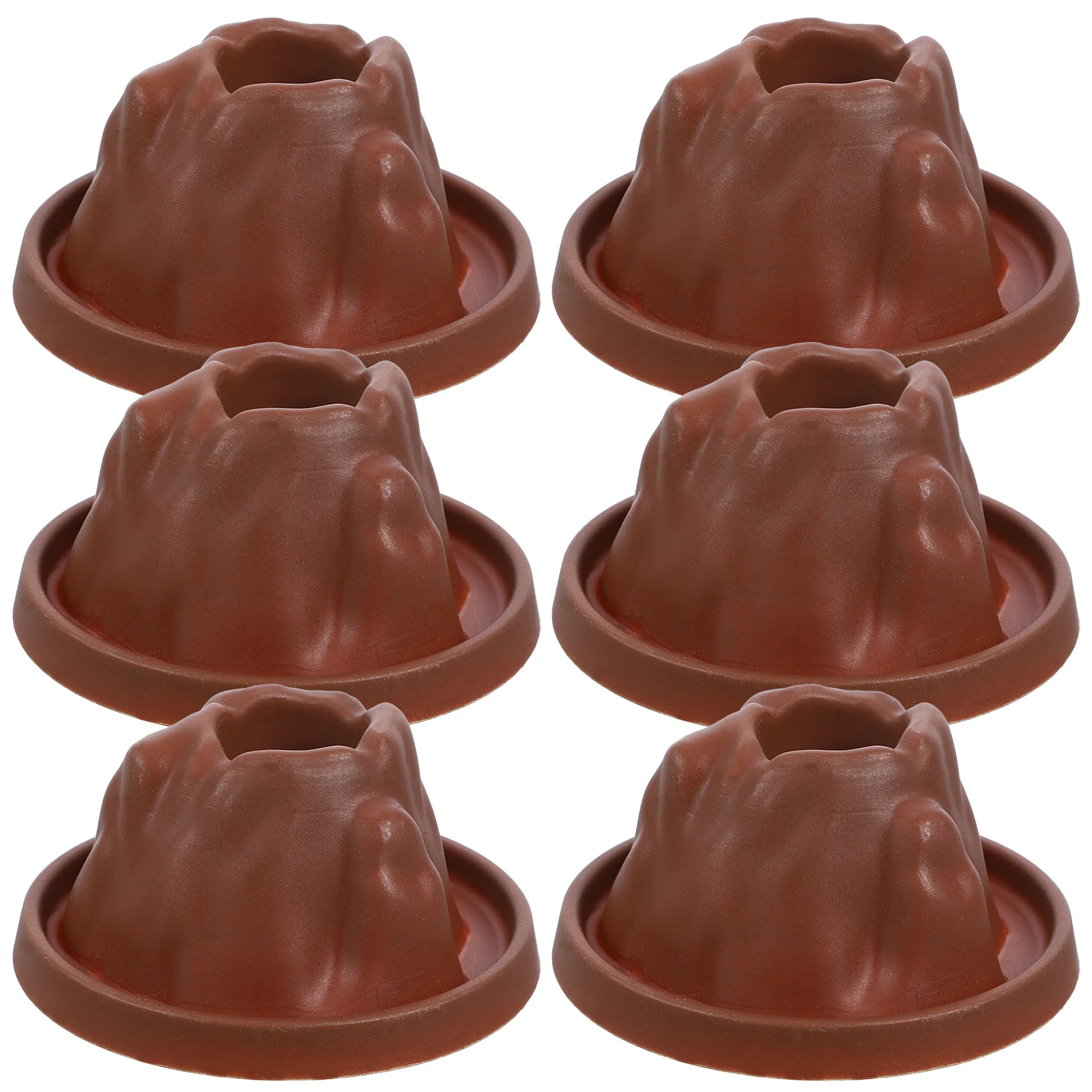 6 Pcs Volcano Model Educational Kit Eruptions Toy Kids Science Project Explore Volcano Knowledge Interactive Learning