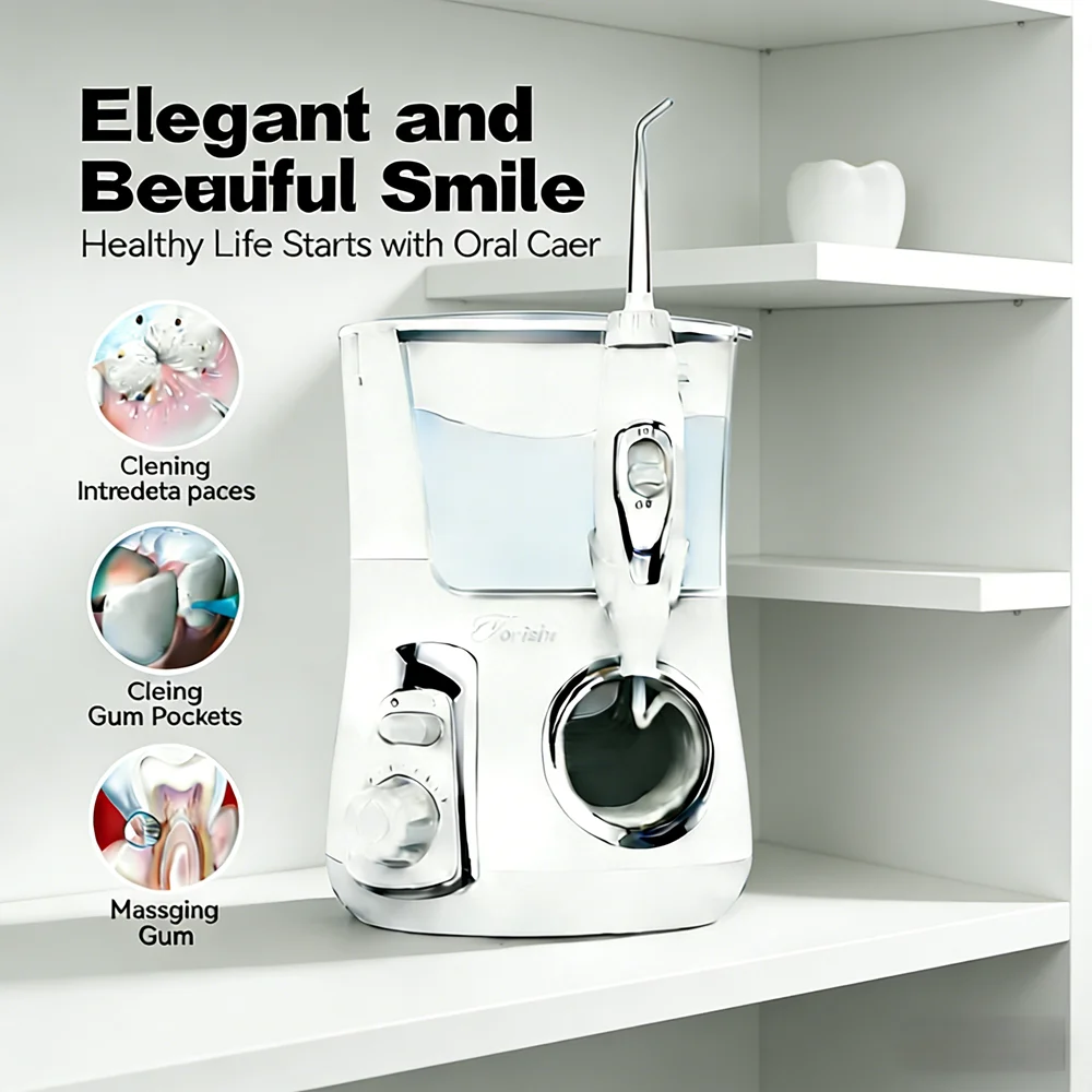 

Электрический ирригатор для полости рта Electric Dental Spa, 800 мл, 10 настроек давления, 5 насадок, высокопроизводительный ирригатор для длительного сохранения здоровья полости рта