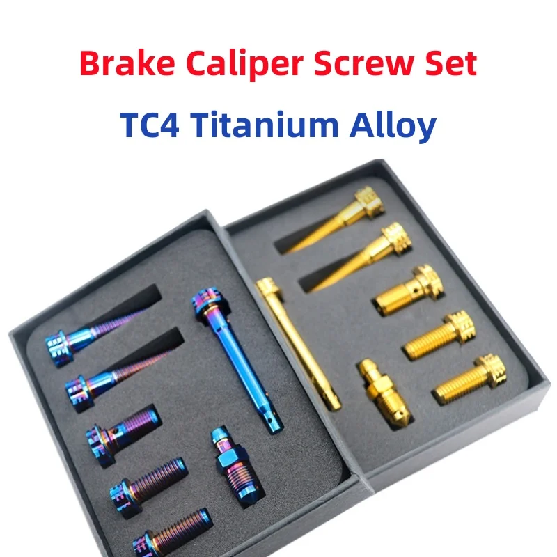 TC4 Titanium Alloy Screw Brake Caliper Assembly Screws Motorcycle Modification Titanium Bolts