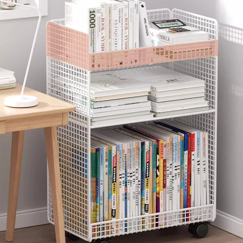 Perfume Make Up Bookcases Storage Kids Modern White Minimalist Bookshelf Small Metal Estanteria Habitacion Modular Furnitures