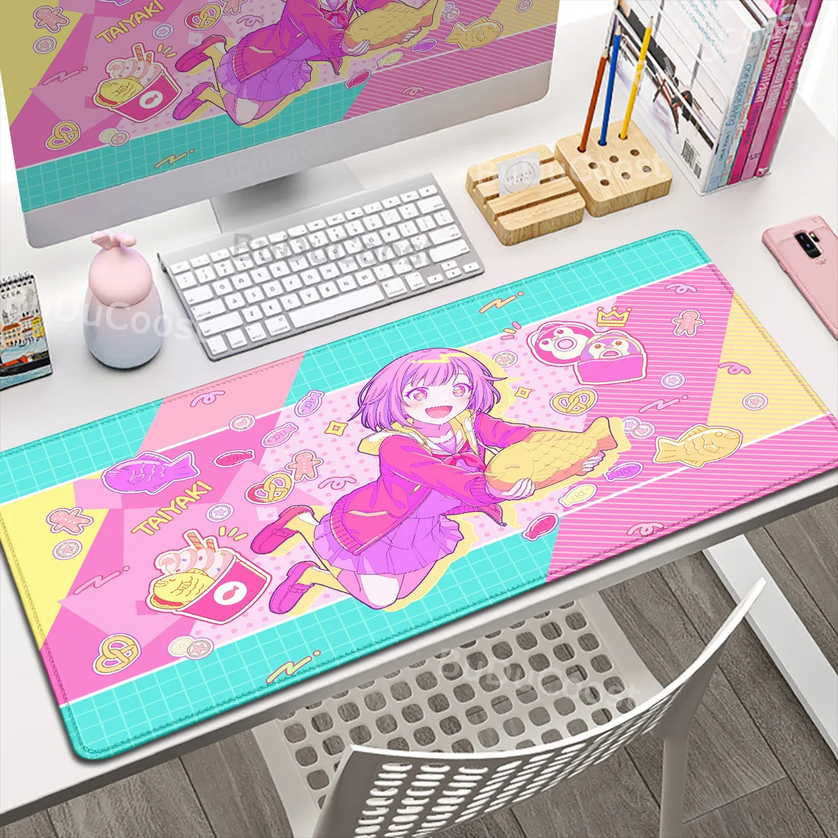 XXL Anime Girl HD Deskmat PJSK Project Sekai Colorful Stage Nightcord Rubber Mousepad Large Gaming Non-slip Keyboard Protect Mat