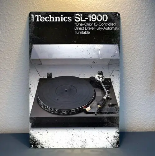 Technics Sl-1900 Turntable Vintage Stereo Hi-Fi Metal Poster -20x30cm Tin Sign  -aluminum