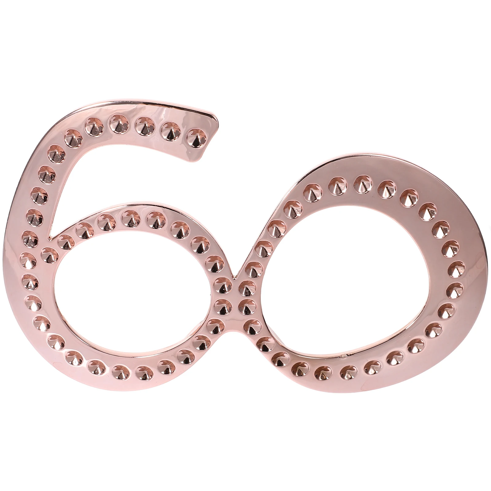 

1pc Digital Glasses Birthday Party Photo Props Rhinestone Frame Lightweight Novelty Eyewear for Adults Party Supplies Festival
