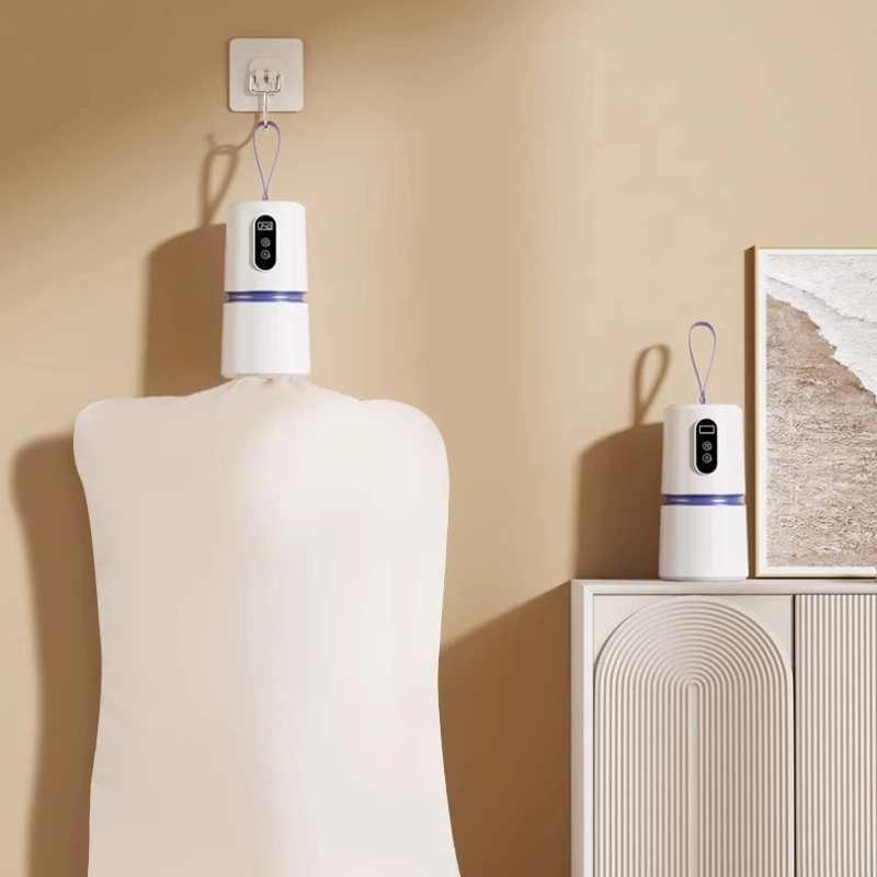 Mesin Pengering Pakaian Portabel Lipat untuk Rumah, Perjalanan, Asrama, Operasi Senyap, Sirkulasi Panas, Timer, Penghilang Kelembapan