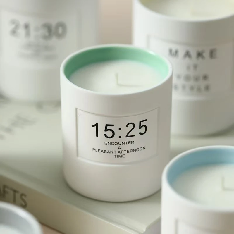 240g Ceramic Jars for Candles Aromatherapy Candle Cup DIY Empty Candle Holder Decoration Soybean Wax Container