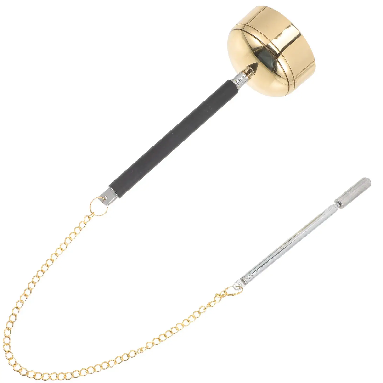 Copper Chime Handbell Instrument Plastic Handle Temple Supply Brass Gong Music Percussion Delicate Yin Qing Loud Sound