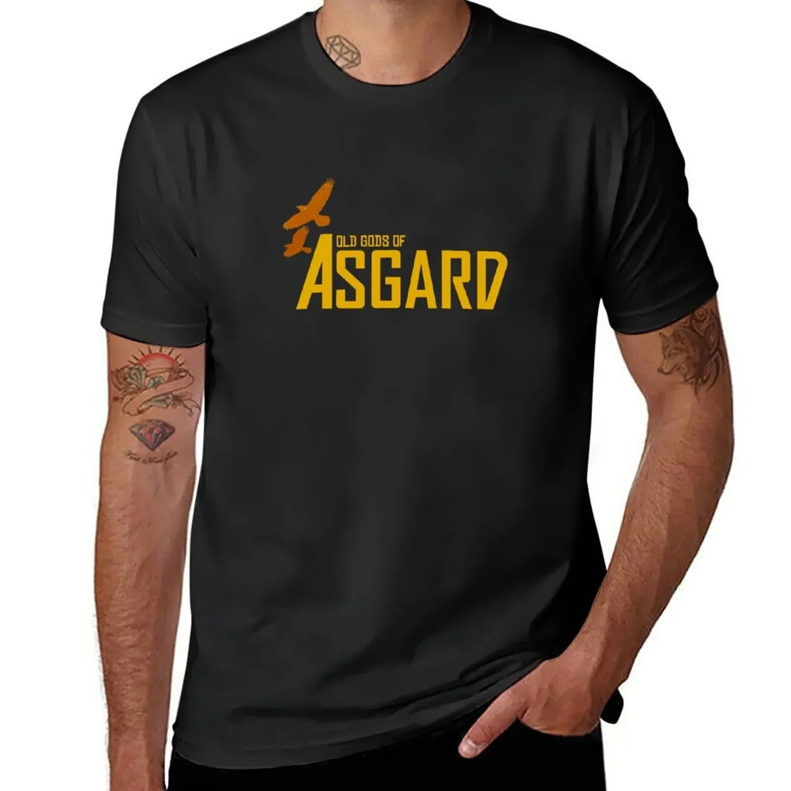 Old Gods of Asgard T-Shirt aesthetic clothes sweat t shirt men 100℅ cotton