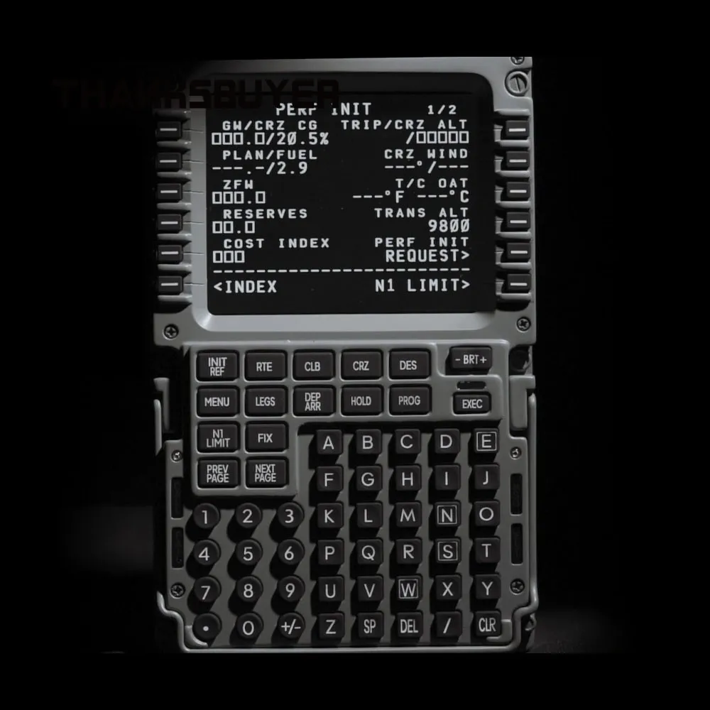 Moduł wyświetlacza sterującego Captain Leo Symulator lotu CDU V3 Symulacja lotu Urządzenia peryferyjne do Boeinga 737