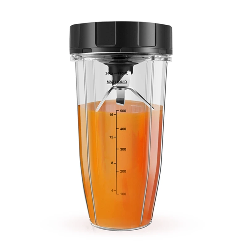 قطع غيار خلاط AT17 للنينجا، شفرة مستخرج 24 أونصة كوب 7 زعانف، لـ Nutri Ninja Auto IQ BN801 SS101 BL480-30 BL641