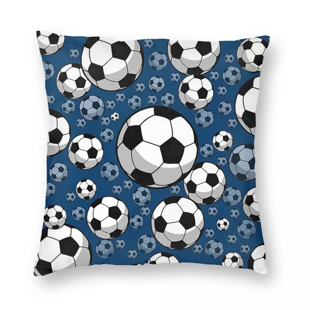 Anime Fun Football Pattern Square Pillowcase Pillow Cover Cushion Decor Comfort Throw Pillow for Home Sofa