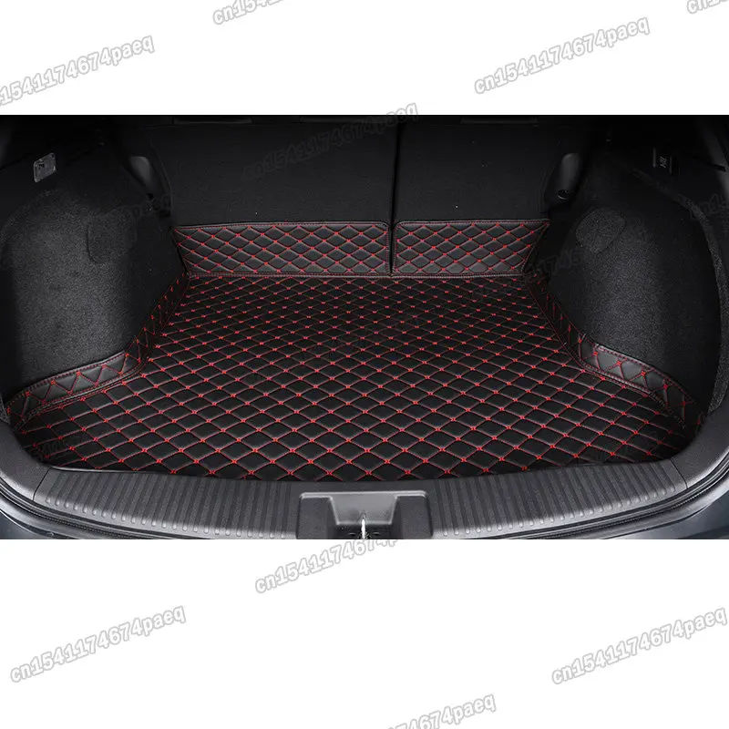 

Leather Car Trunk Mat Cargo Liner for soueast DX3 2016 2017 2018 2019 2020 2021 rear boot luggage cushion accessories mats
