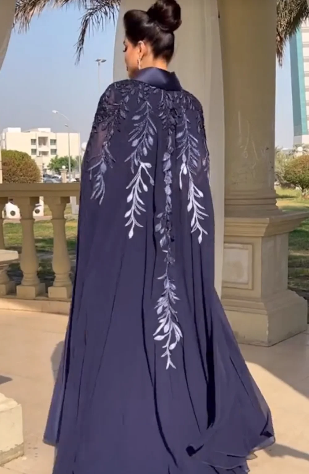 ROSELLA Fashion V-neck A-line Floor Length Embroidery Sleeveless Sash Sweep Train Women Evening Dress Prom Gown New 2023