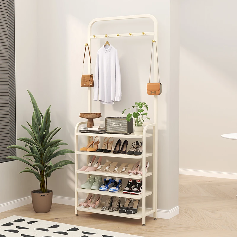 

Indoor shoe storage rack Household indoor wrought iron entrance door Thickened shoe cabinet