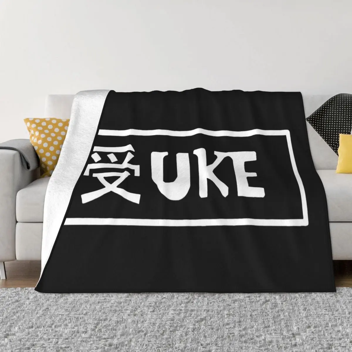 Uke Yaoi - Uke Kanji Bl Manga Anime Fujoshi Cosplay Kawaii Seme Different Comfortable Simple Better Throw Blanket