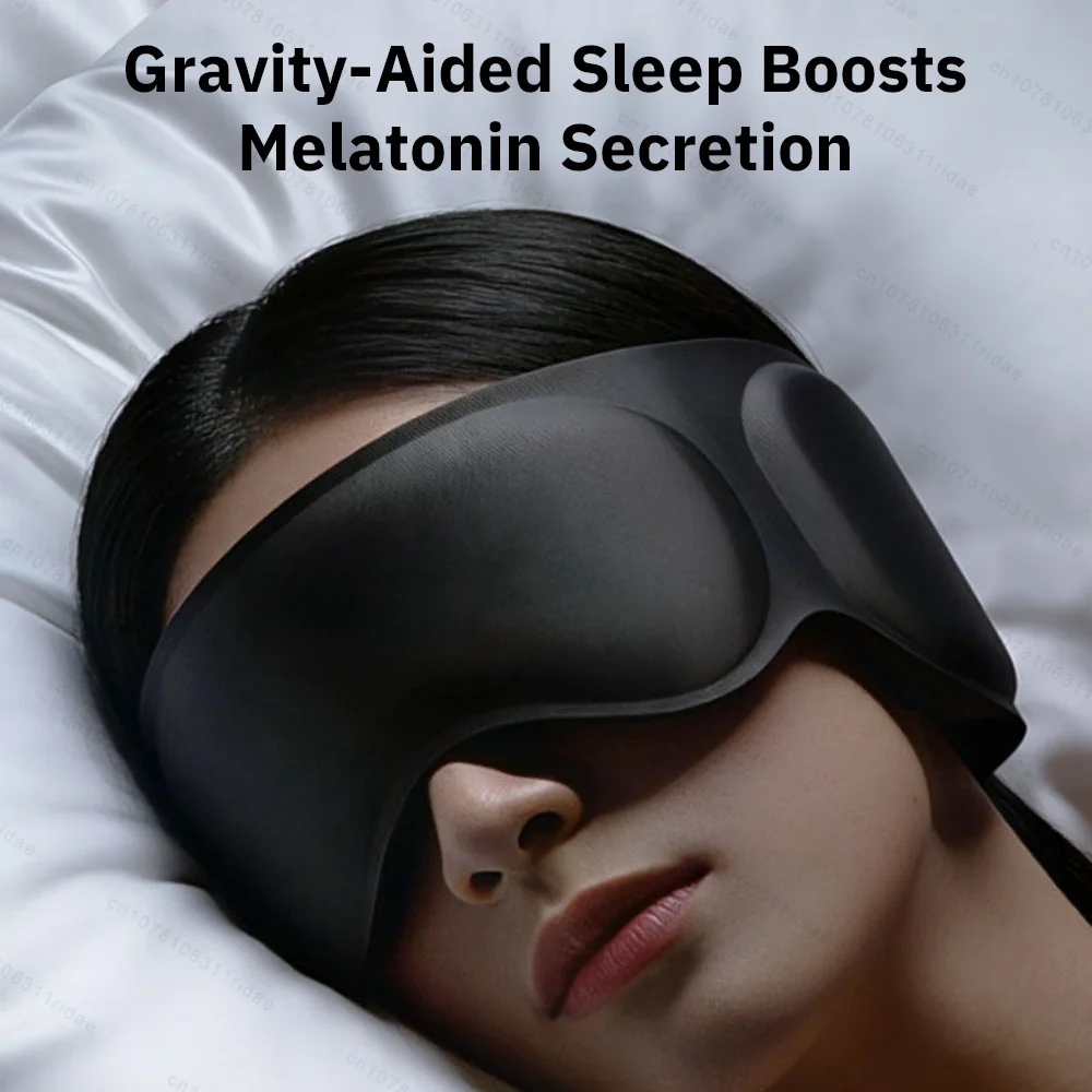 3D Weighted Eye Mask For Sleeping With Ear Cover Noise Reduce Blindfold Gravity Sleep Patchs Eyeshade Sleepmask for Side Sleeper