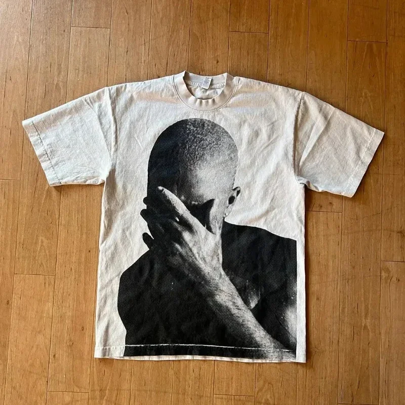 

2000s Vintage Casual Girl Print Y2k Women's Tshirts Short Sleeve O-Neck Streetwear Harajuku Gothic Tee Crop Top Men Kid Clothes