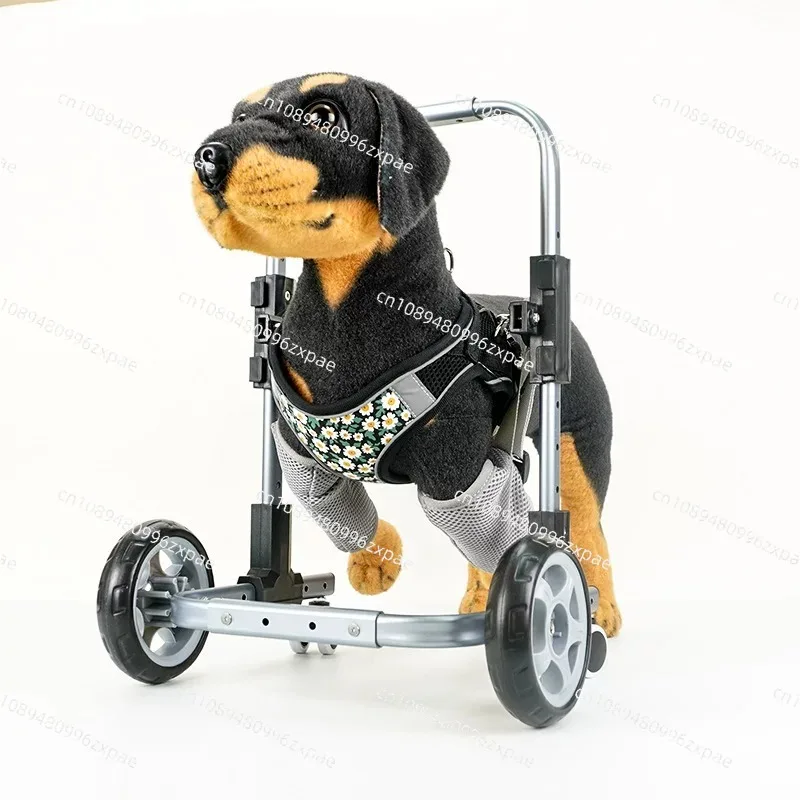 Pet Forelimb Wheelchair, Small Four-wheel Wheelchair, Lightweight for Commuting, Dog Assisted Front Leg Disability