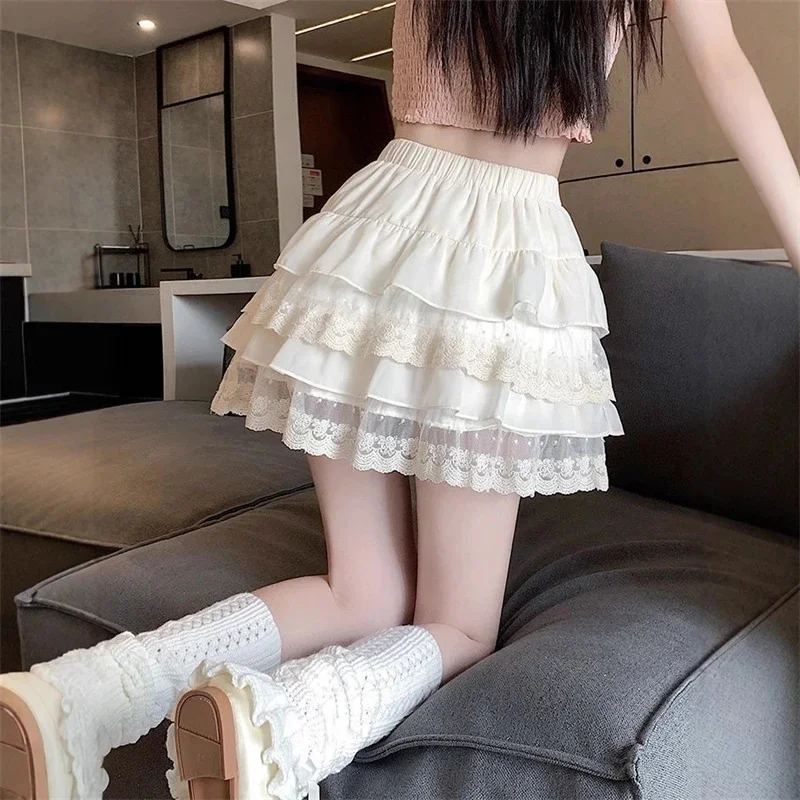 المبيعات اليابانية ليز ليزا الدانتيل شبكة التطريز تنورة صغيرة التنانير القصيرة الفريدة #2