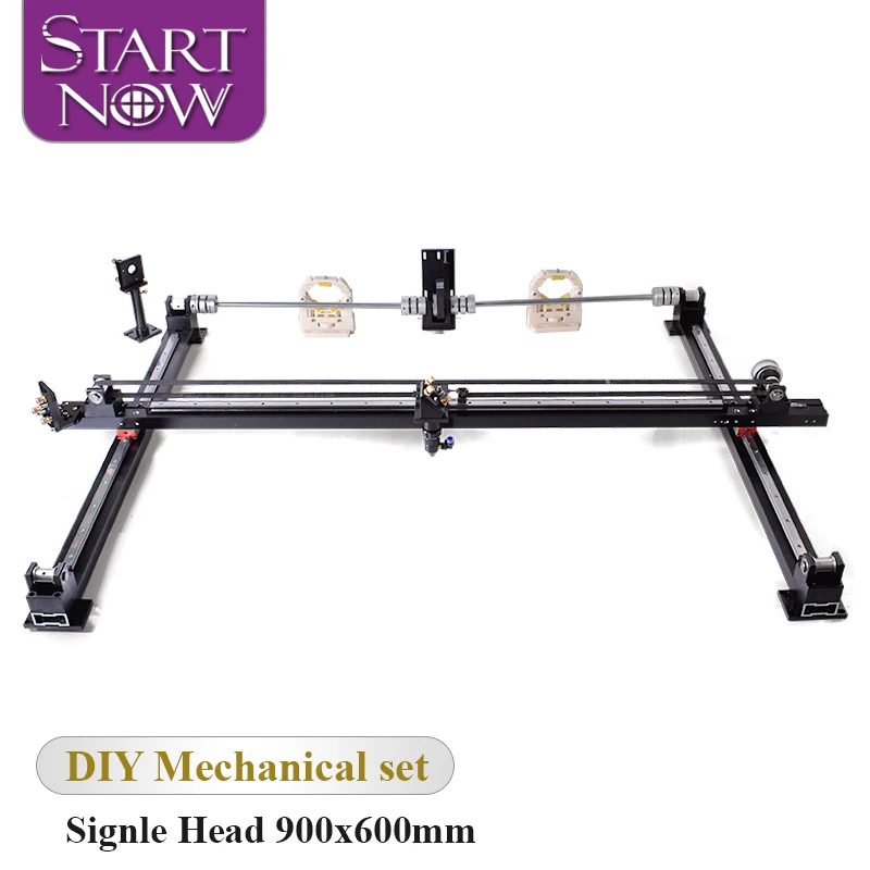 Startnow 9060 CO2 Mechanical Parts Set Single Head Set XY Axis DIY CO2 Laser Metal Parts For CNC Engraving Cutting Machine Kits