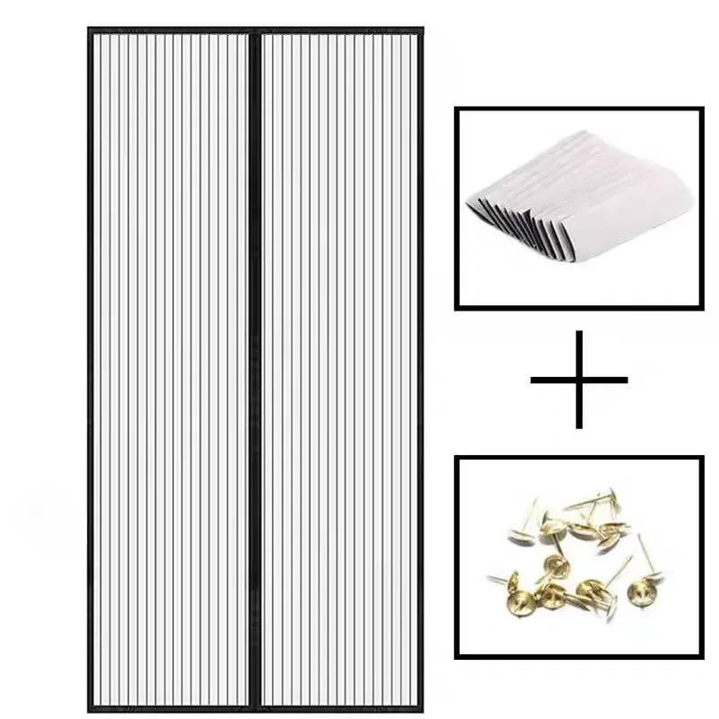 Window Mosquito Curtain, Gauze Window Screen, Automatic Door Lock, Home Ventilation Curtain, Magnetic Mesh Cover