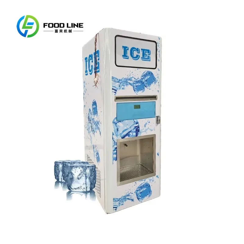 Customized size Bagged ice machine Outdoor bulk ice cube community vending machine