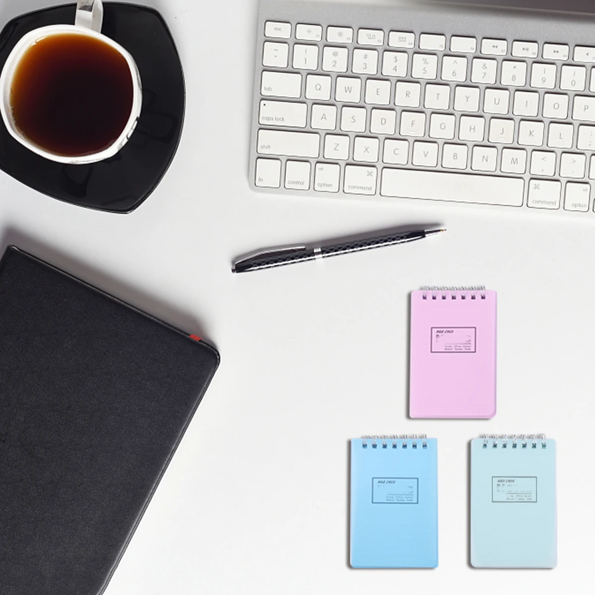 

12Pcs Portable Coil Notepad A7 Creative Stationery Small Size Easy to Use Memo Pads for Home Trip Random Color