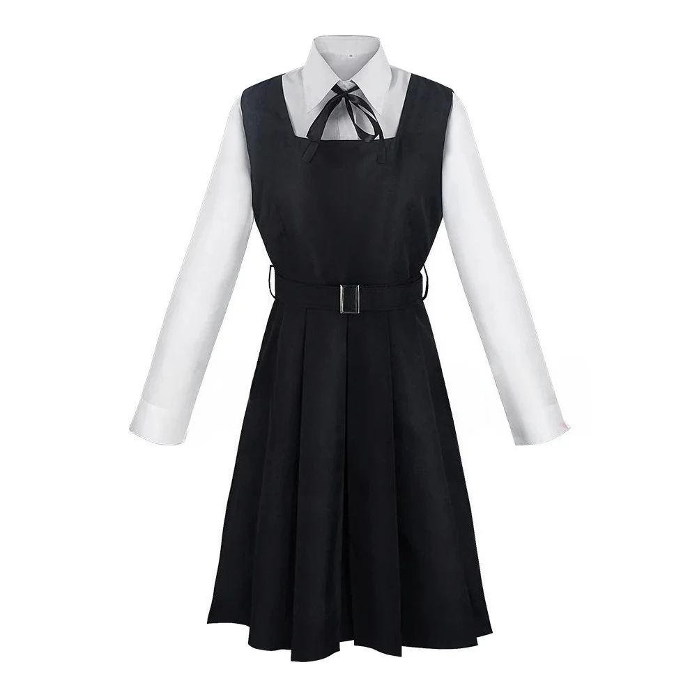 

Мужской синий костюм, рубашка, галстук, короткий парик; Женская аниме-форма на Хэллоуин