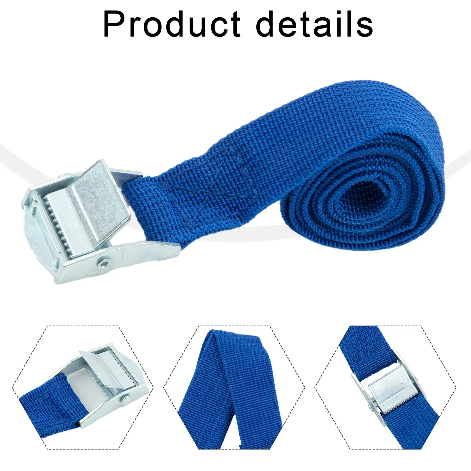 1M Lashing Strap W/ Buckle Nylon Quick Release Fr Cargo Tie Down Luggage Bag : 25mmx1M Lashing Strap W/ Buckle