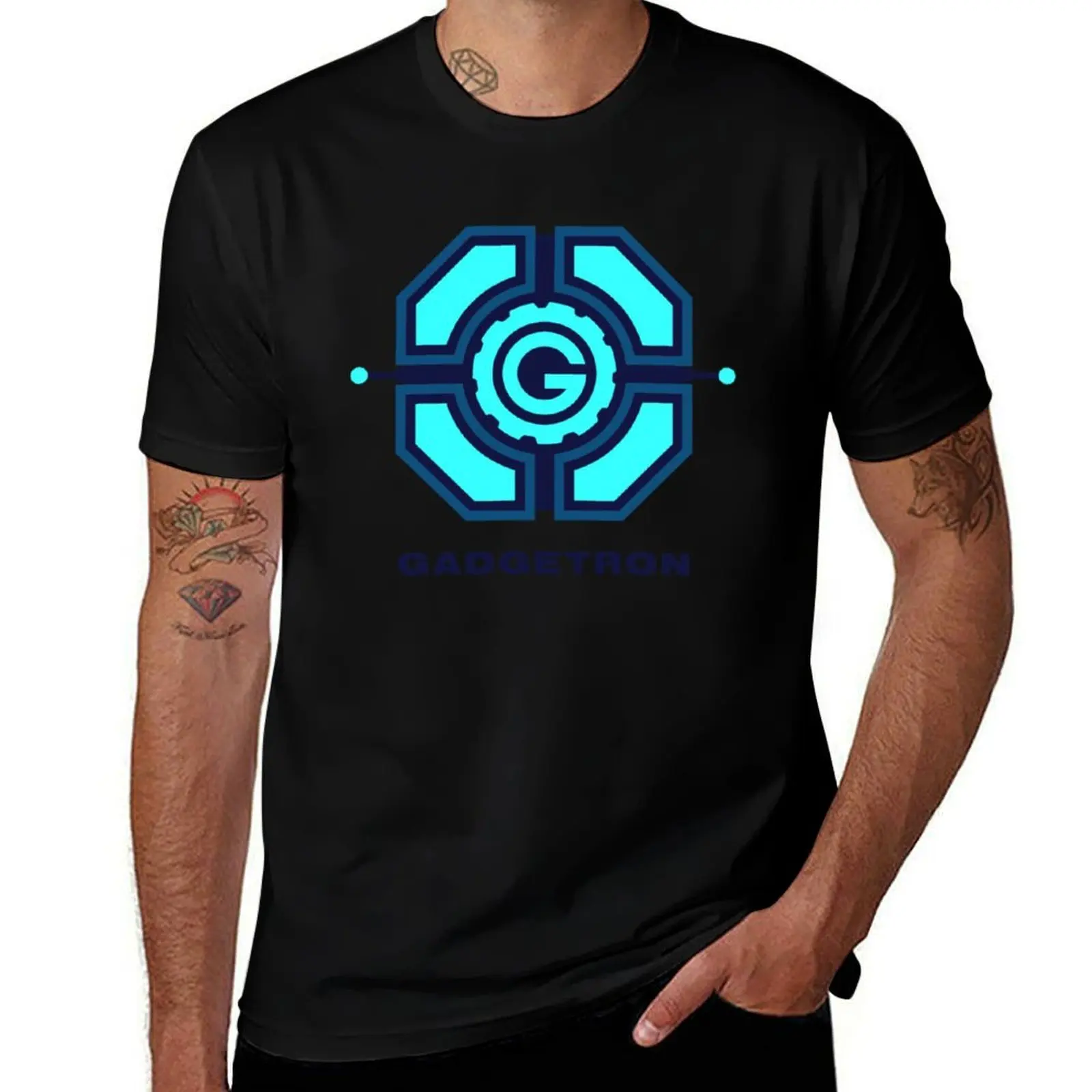 Gadgetron Logo (Ratchet and Clank) T-Shirt Large Size Casual Short Sleeve Top T-Shirt