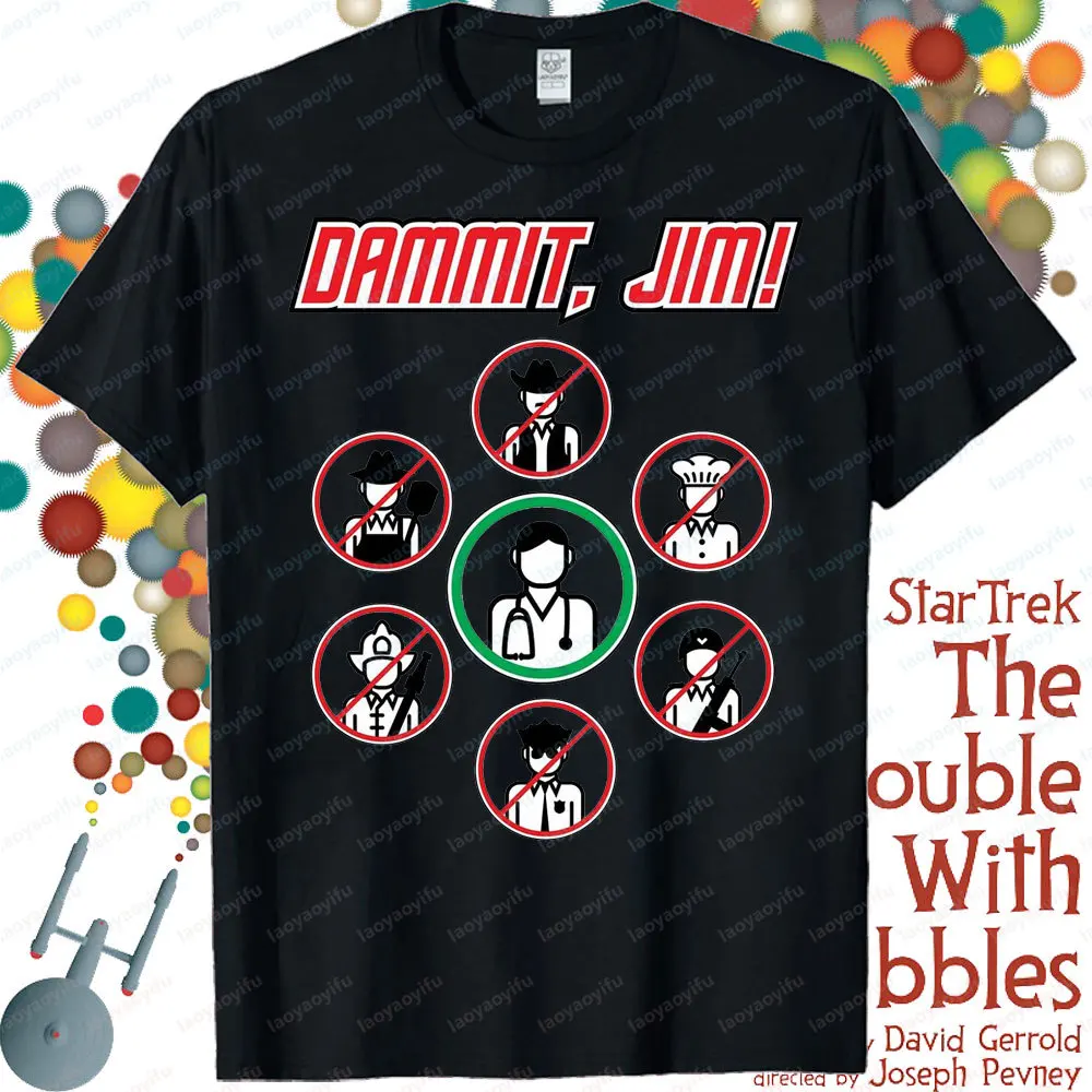Star Trek Theme Series Tshirt Funny Fashion Printed T-shirt Movie Enthusiast Tee Tops Men Women Crewneck Cotton Short Sleeve