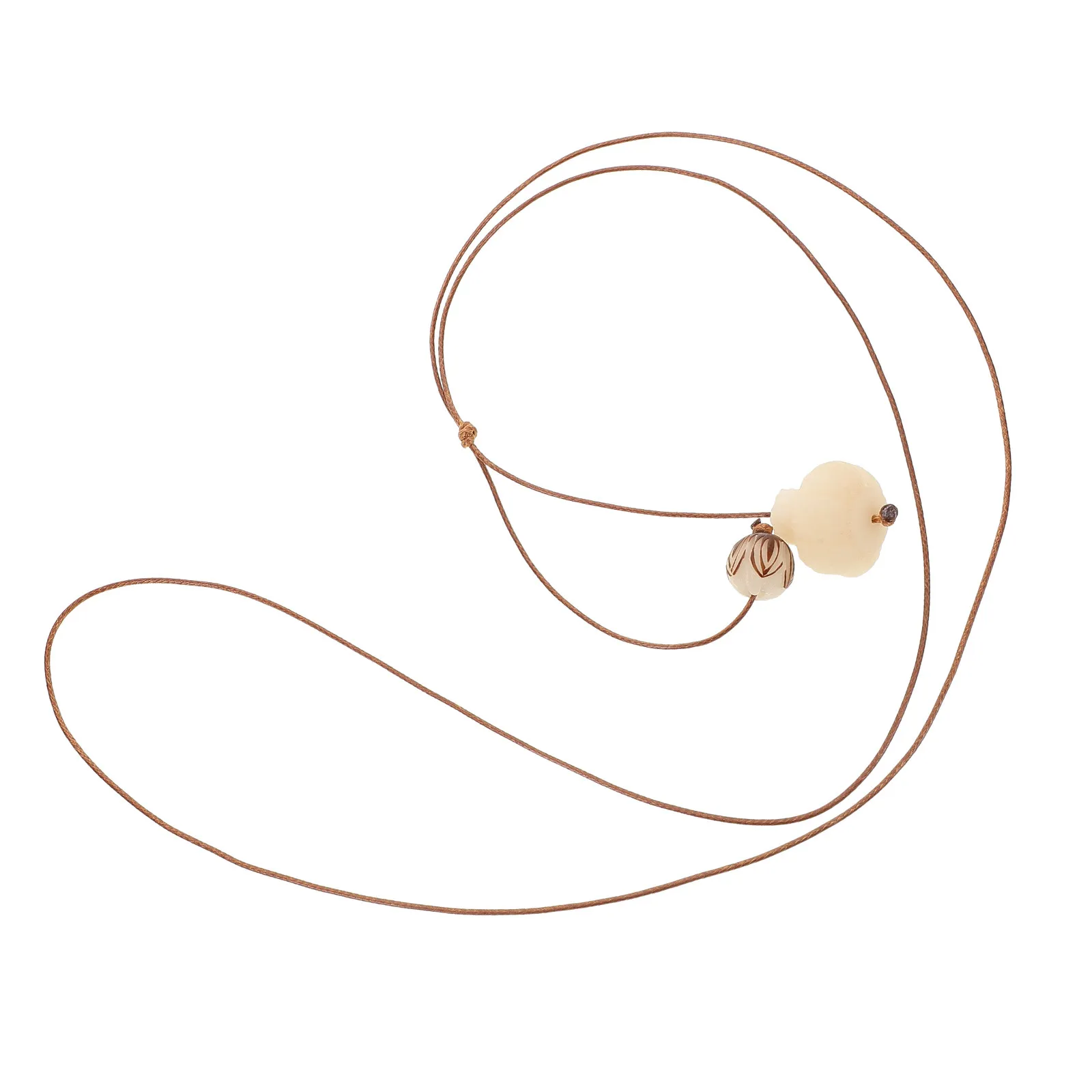 Boho Ethnic Garlic Pendant Necklace Vintage Long Necklace for Women Stylish Casual Neck Jewelry Women's Costume Necklaces