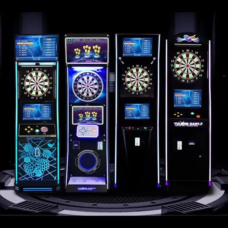 Bestseller Vergnügung ausrüstung Münz betriebene elektronische Darts cheibe Arcade Dart Spiel automat Arcade Darts cheibe