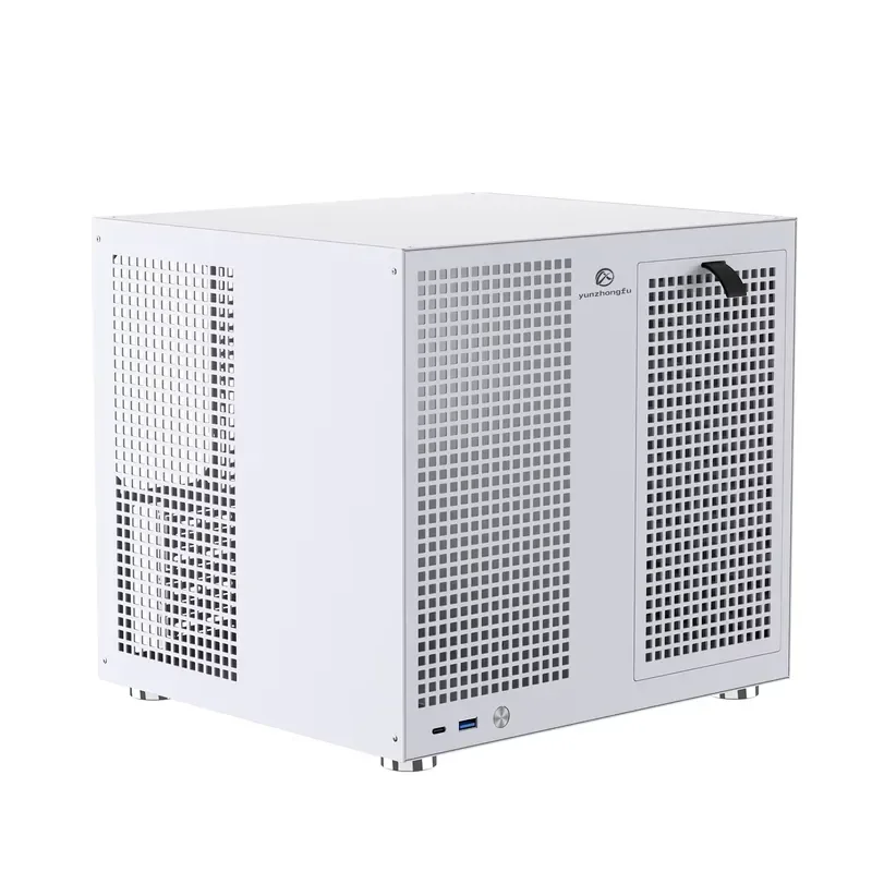 BOLRZO New Generation Upgraded Universal Chassis NAS Computer Chassis, Sagittarius Aluminum Alloy, Vertical MicroATX Size