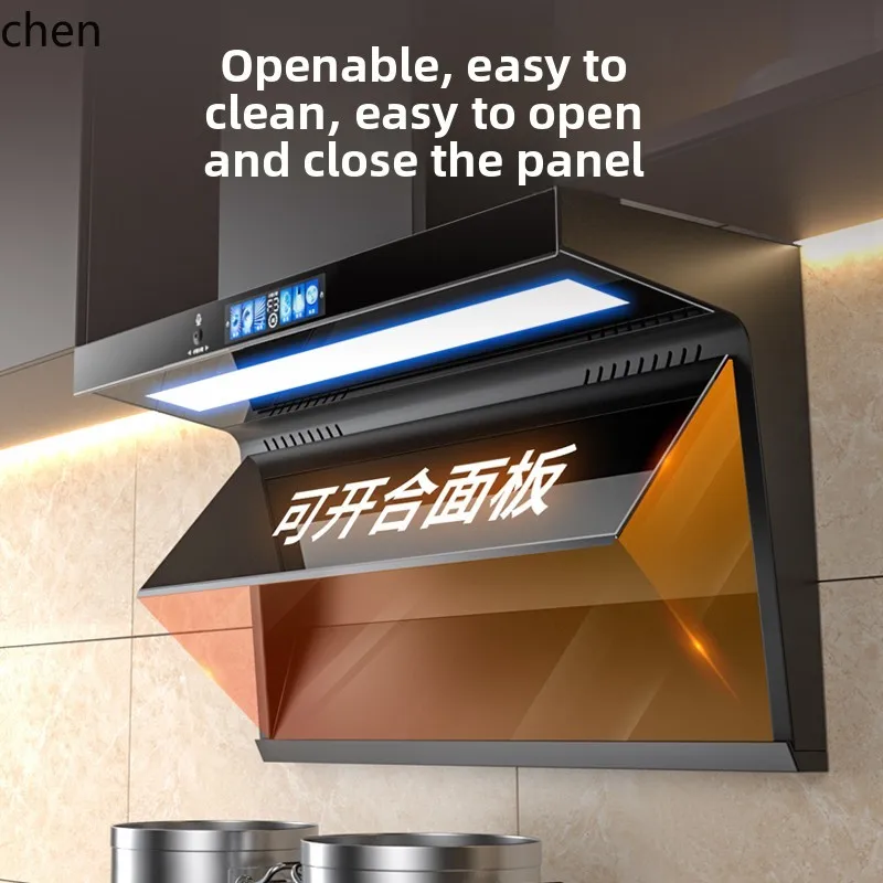 ZML диапазон для домашней кухни, большая всасывающая вытяжка, без разборки и стирки, верхняя сторона, двойная всасывающая вытяжка, комплект газовой плиты