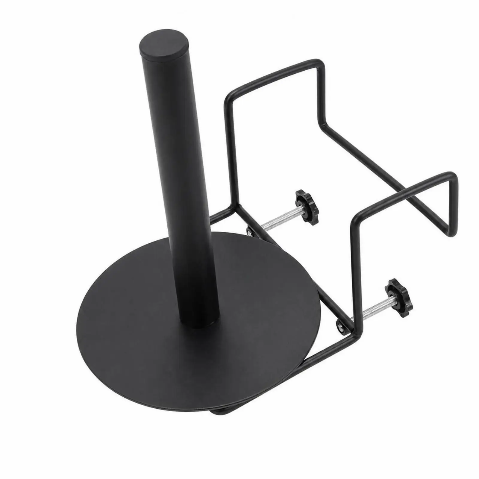 Heavy Duty Supermarket Film Rack Dispenser for Kitchen Paper Roll Holder with Counter Mount Metal Bracket