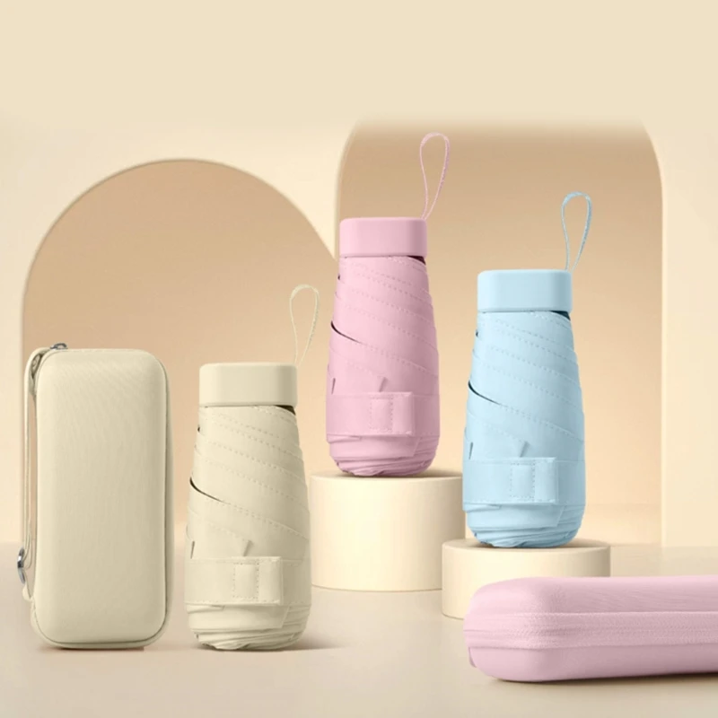 Funda paraguas compacta cómoda y duradera lluvia y del con estuche transporte