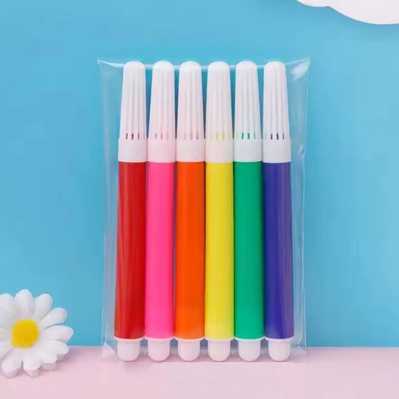 1/3/5/10/15Packs Colorful Graffiti Pen 6pcs/pack Drawing Painting Props DIY Art Coloring Marker School Artclass Rewards Gift ZYF image 2