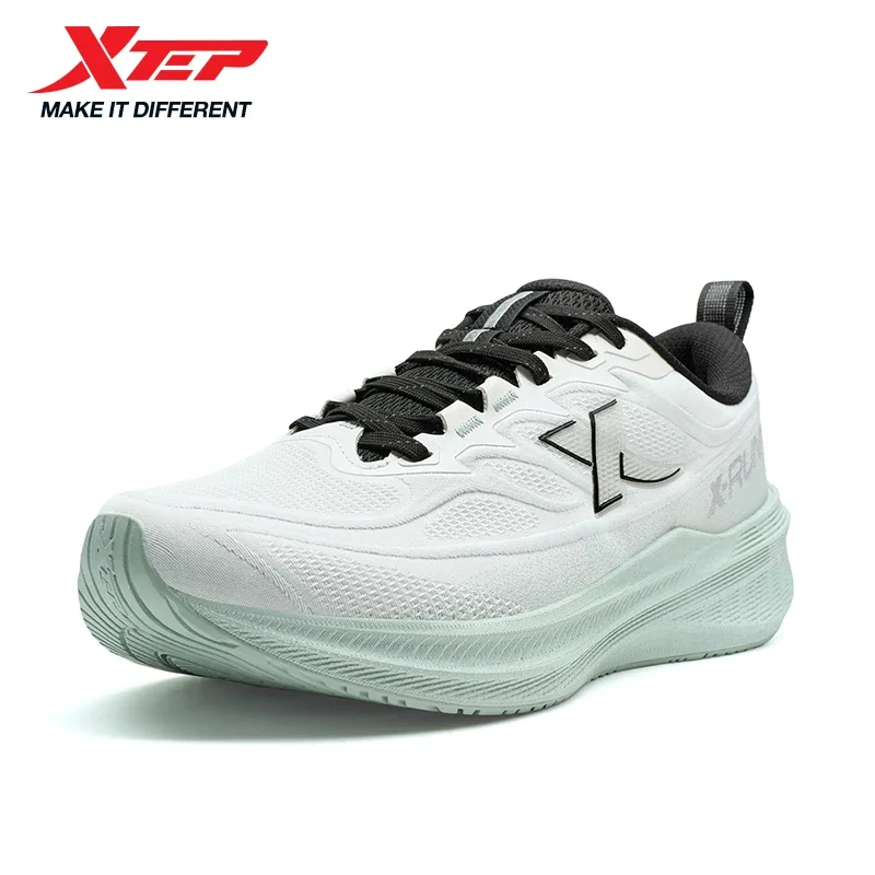 Xtep Men‘s 2025 Winter Running Shoes Breathable Shock Absorption Non-Slip Cushioning Comfortable Lace Up Sneakers 875419110045