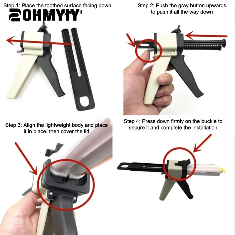 

Dental Impression Mixing Gun Silicone Rubber Dispenser Gun Dispensing Caulking Dental Equipment Laboratory Tools Material