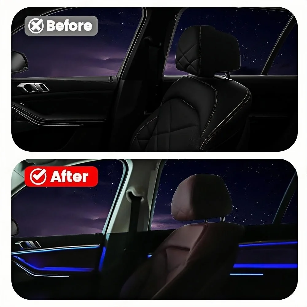 RSNAVI Factory settings For BMW  X5 X7 G05 G07 2019-2025 11 Colors Auto Interior Decorative Lamp Refit nterior Accessories