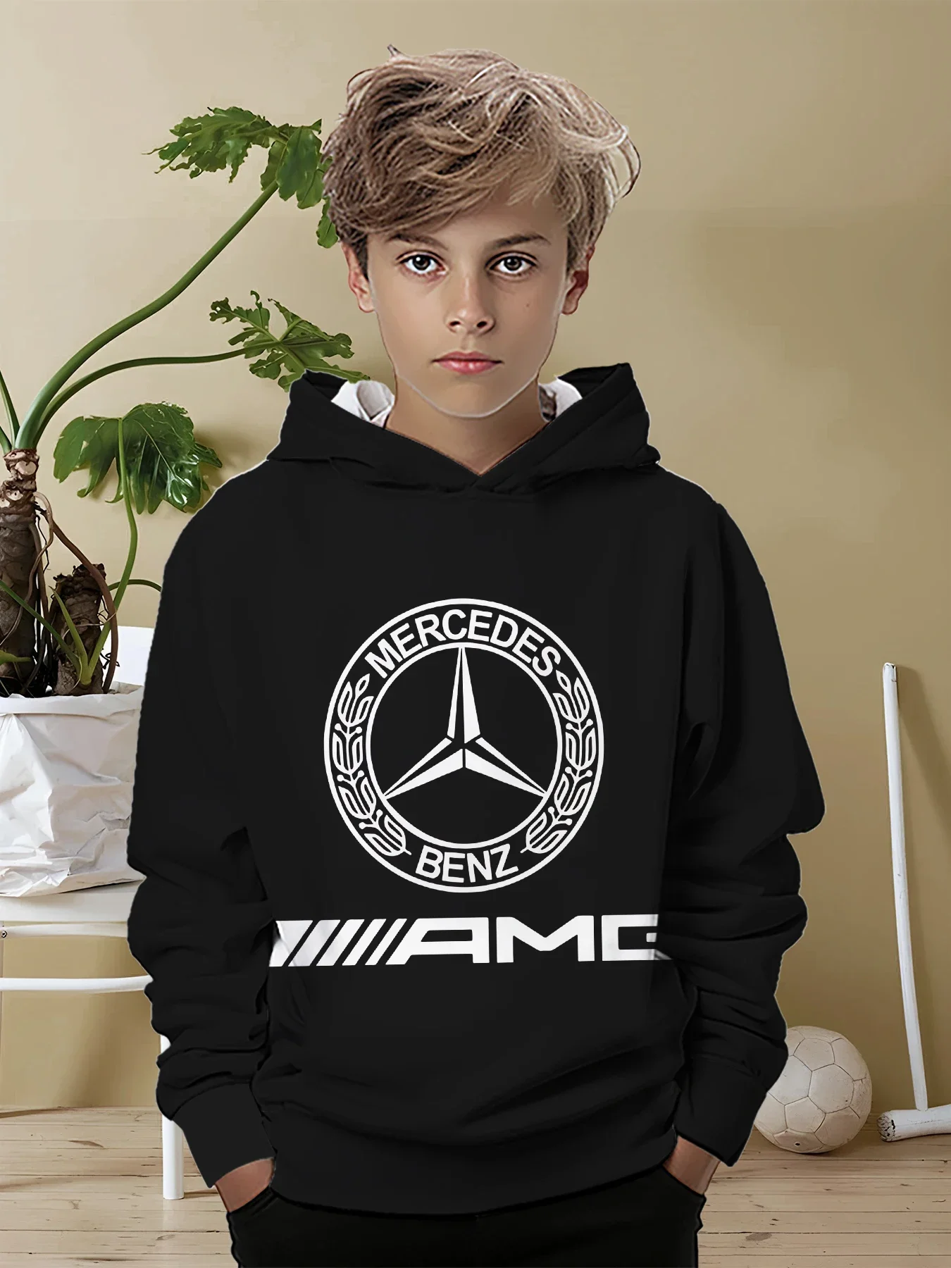 Luxury Car Mercedes Benzs-AMGS Hoodies for Kids Clothes Girl Cartoon Children's Fashion Boys Clothing Baby Boy Clothes Offer