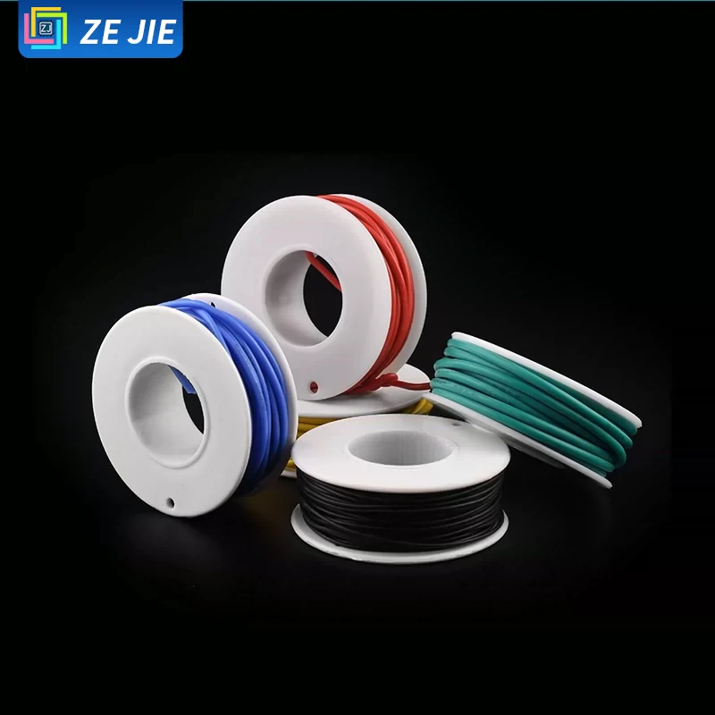 High‑Temperature OK Jumper Wire, Extra‑Soft Silicone Wire 22AWG, Oxygen‑Free Tinned Copper Conductor