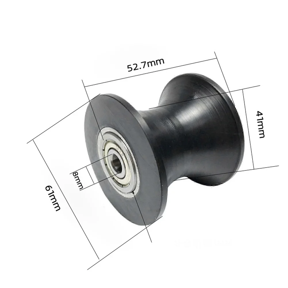Elliptical Leg Roller Slide Guide Wheel Pulley 61x8x52.7mm Fitness Equipment Wheels Rollers Home Gym Replacement Accessories