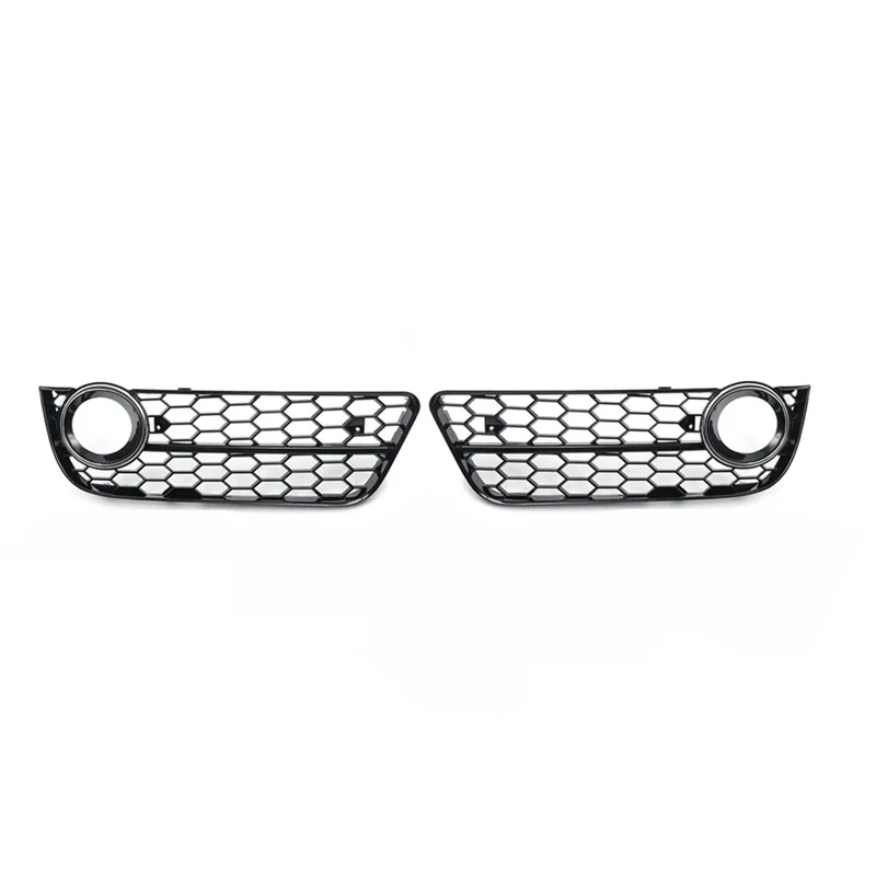 

OB-1Pair Car Front Grille Grill Lower Bumper Fog Light Cover Trim For A5 Coupe/Sportback 08-11 Cabriolet 10-11